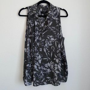 Banana Republic Classic Fit Off Shoulder Button Down Top